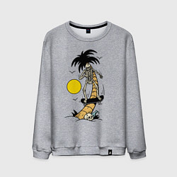 Свитшот хлопковый мужской Skater Skeleton Palma Beach Summer Extreme, цвет: меланж