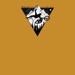 Свитшот хлопковый мужской Mountains trick, цвет: горчичный — фото 2