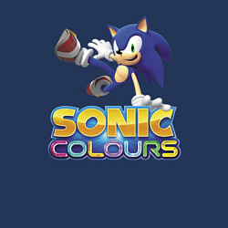 Свитшот хлопковый мужской Sonic Colours Hedgehog Video game, цвет: тёмно-синий — фото 2