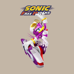 Свитшот хлопковый мужской Wave the Swallow Sonic Free Riders Ласточка Вейв С, цвет: миндальный — фото 2