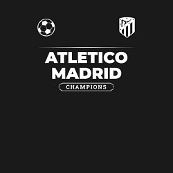 Свитшот хлопковый мужской Atletico Madrid Форма Чемпионов, цвет: черный — фото 2