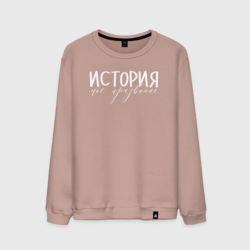 Мужской свитшот История моё призвание / Пыльно-розовый – фото 1