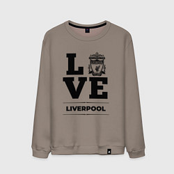 Свитшот хлопковый мужской Liverpool Love Классика, цвет: утренний латте