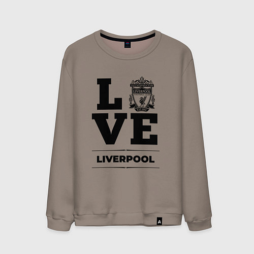 Мужской свитшот Liverpool Love Классика / Утренний латте – фото 1