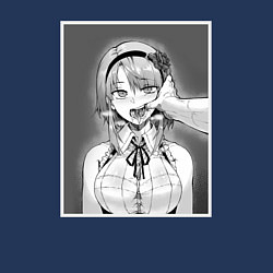 Свитшот хлопковый мужской Ахегао ahegao, цвет: тёмно-синий — фото 2