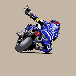 Свитшот хлопковый мужской Yamaha racing team Racer, цвет: миндальный — фото 2