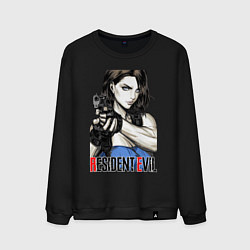 Свитшот хлопковый мужской Jill RE3, цвет: черный