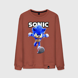 Свитшот хлопковый мужской Sonic the Hedgehog 2022, цвет: кирпичный