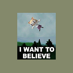 Свитшот хлопковый мужской Neco Arc want to believe, цвет: авокадо — фото 2