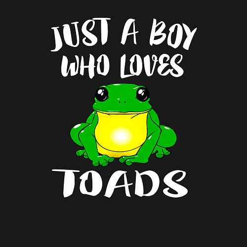 Мужской свитшот Просто мальчик, который любит жаб / Черный – фото 3