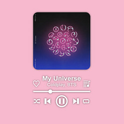 Свитшот хлопковый мужской BTS My Universe, цвет: светло-розовый — фото 2