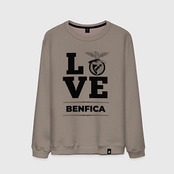 Свитшот хлопковый мужской Benfica Love Классика, цвет: утренний латте