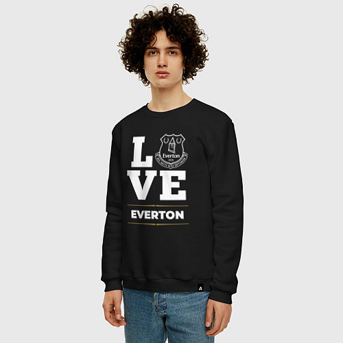 Мужской свитшот Everton Love Classic / Черный – фото 3