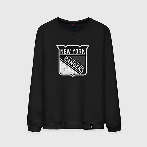 Мужской свитшот New York Rangers Серый / Черный – фото 1