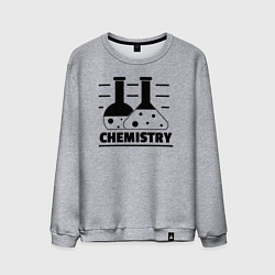 Свитшот хлопковый мужской CHEMISTRY химия, цвет: меланж