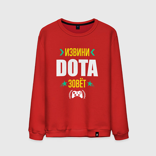 Мужской свитшот Извини Dota Зовет / Красный – фото 1