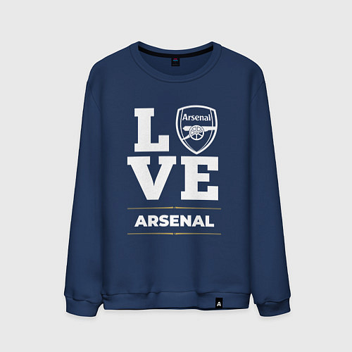 Мужской свитшот Arsenal Love Classic / Тёмно-синий – фото 1