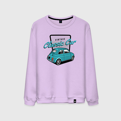 Мужской свитшот Classic car / Лаванда – фото 1