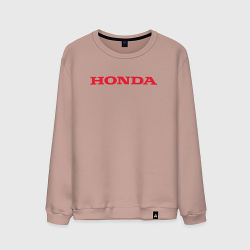 Мужской свитшот HONDA ХОНДА LOGO спина / Пыльно-розовый – фото 1