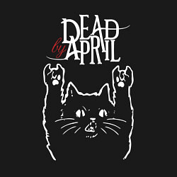 Свитшот хлопковый мужской Dead by April Рок кот, цвет: черный — фото 2