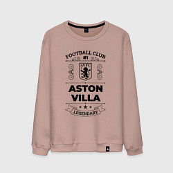 Свитшот хлопковый мужской Aston Villa: Football Club Number 1 Legendary, цвет: пыльно-розовый