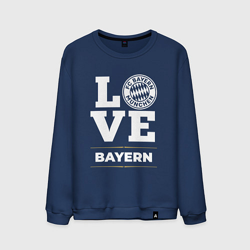 Мужской свитшот Bayern Love Classic / Тёмно-синий – фото 1