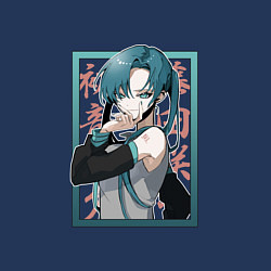 Свитшот хлопковый мужской Hatsune Miku Drain, цвет: тёмно-синий — фото 2