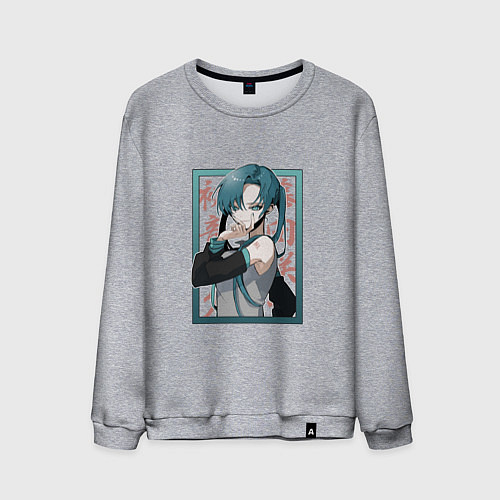 Мужской свитшот Hatsune Miku Drain / Меланж – фото 1