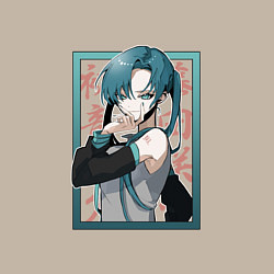 Свитшот хлопковый мужской Hatsune Miku Drain, цвет: миндальный — фото 2