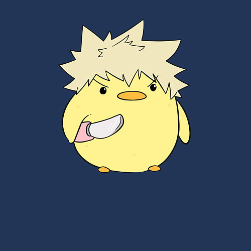 Мужской свитшот Опасный Бакуго My Hero Academia / Тёмно-синий – фото 3