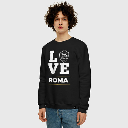 Мужской свитшот Roma Love Classic / Черный – фото 3