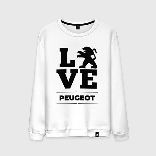 Мужской свитшот Peugeot Love Classic / Белый – фото 1
