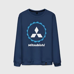 Свитшот хлопковый мужской Mitsubishi в стиле Top Gear, цвет: тёмно-синий