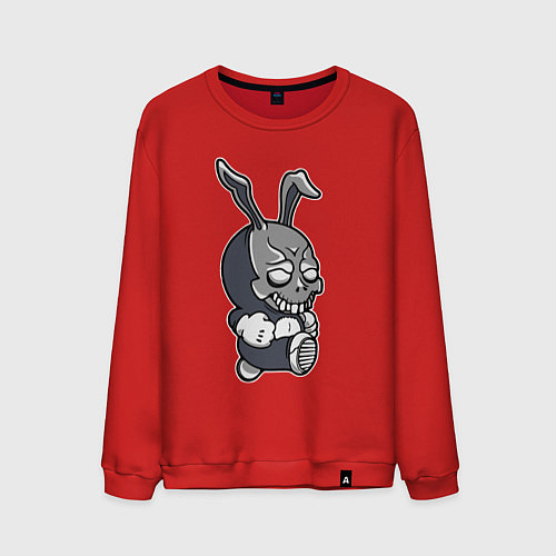 Мужской свитшот Cool hare Hype Крутой заяц Шумиха / Красный – фото 1