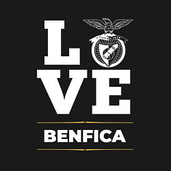 Свитшот хлопковый мужской Benfica Love Classic, цвет: черный — фото 2