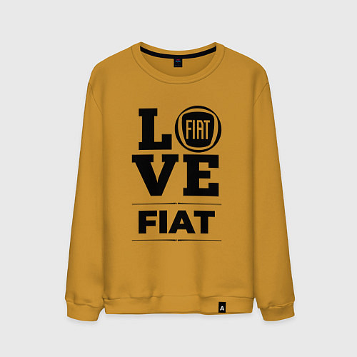 Мужской свитшот Fiat Love Classic / Горчичный – фото 1