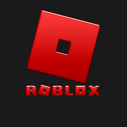 Свитшот хлопковый мужской ROBLOX логотип красный градиент, цвет: черный — фото 2