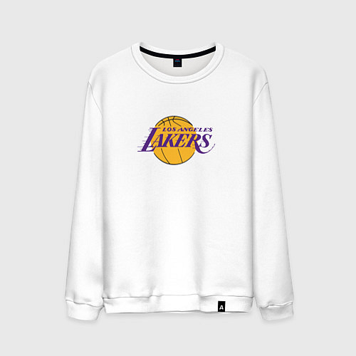 Мужской свитшот Лос-Анджелес Лейкерс NBA / Белый – фото 1