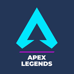 Свитшот хлопковый мужской Символ Apex Legends в неоновых цветах, цвет: тёмно-синий — фото 2