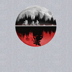 Свитшот хлопковый мужской Stranger Things Moon, цвет: меланж — фото 2