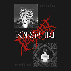 Свитшот хлопковый мужской Polyphia, цвет: черный — фото 2
