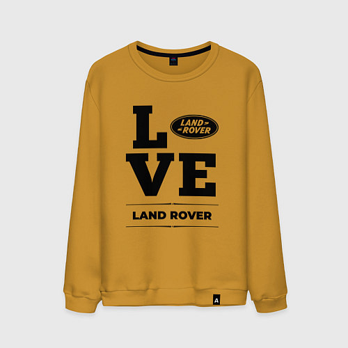 Мужской свитшот Land Rover Love Classic / Горчичный – фото 1