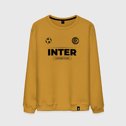 Свитшот хлопковый мужской Inter Униформа Чемпионов, цвет: горчичный
