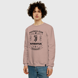 Свитшот хлопковый мужской Juventus: Football Club Number 1 Legendary, цвет: пыльно-розовый — фото 2