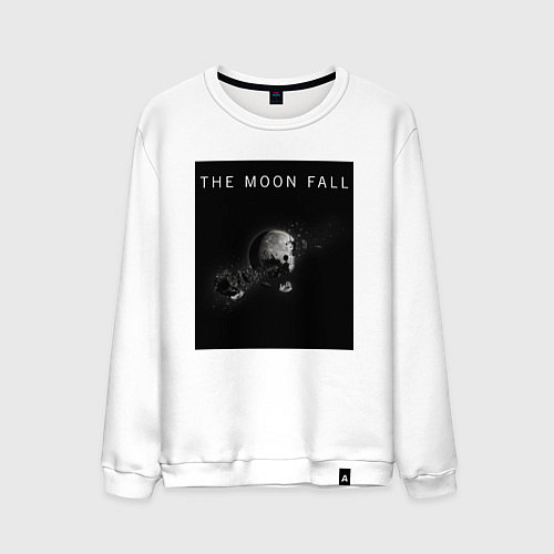 Мужской свитшот The Moon Fall Space collections / Белый – фото 1