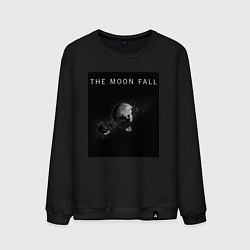 Свитшот хлопковый мужской The Moon Fall Space collections, цвет: черный
