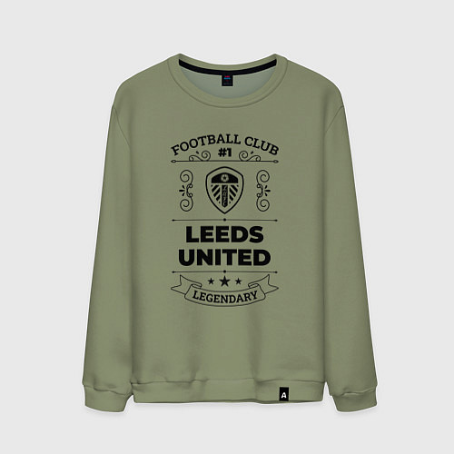Мужской свитшот Leeds United: Football Club Number 1 Legendary / Авокадо – фото 1
