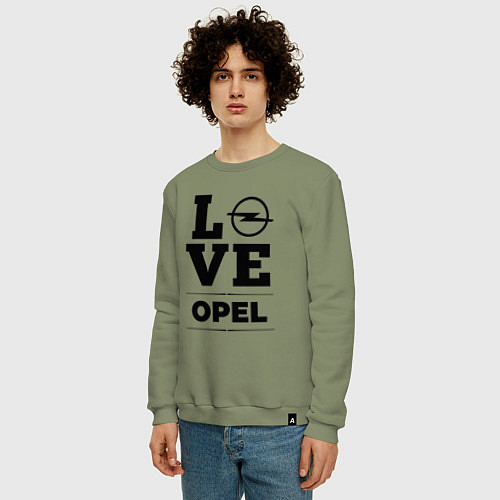 Мужской свитшот Opel Love Classic / Авокадо – фото 3
