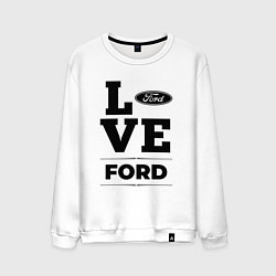 Свитшот хлопковый мужской Ford Love Classic, цвет: белый