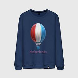 Мужской свитшот 3d aerostat Netherlands flag